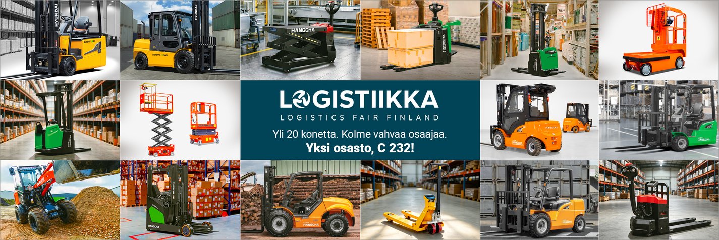 Finnsiirto Group mukana Tampereen Logistiikkamessuilla yli 20 koneen voimalla!