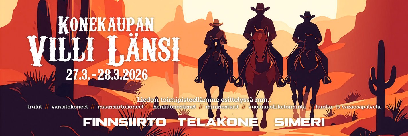 Konekaupan Villi Länsi Liedossa. Finnsiirto Oy:n toimipisteellä.