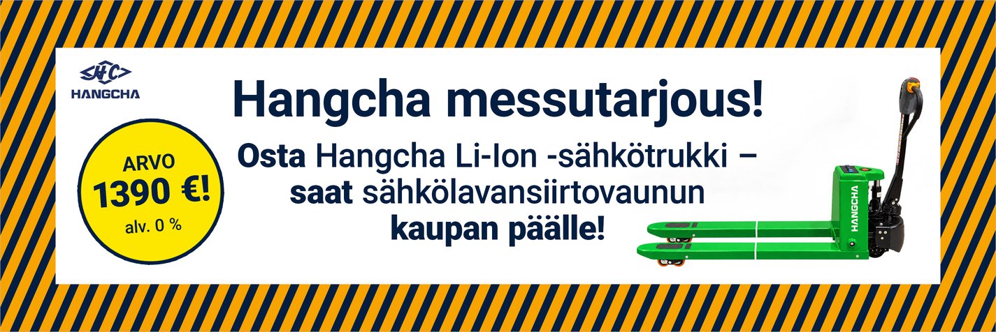 Finnsiirrolta huima Hangcha-kampanjatarjous.